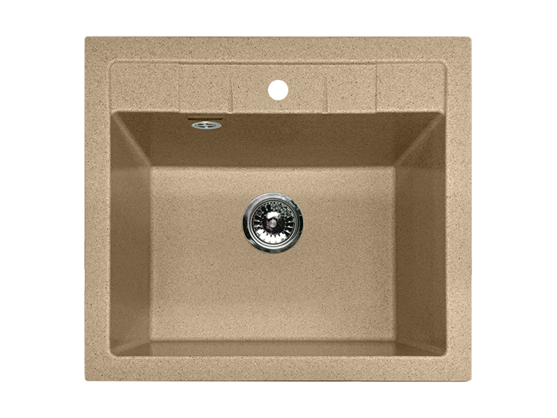 Мойка GranFest QUADRO 561, 560х500 мм, песочный