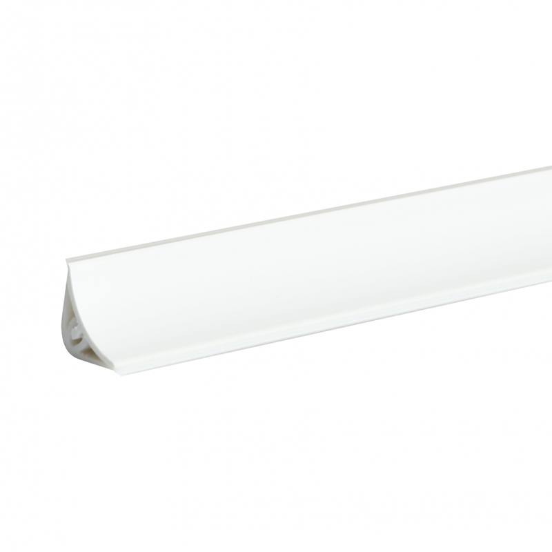 Плинтус LB-15, белый матовый, L=3000мм, 14,4х14,4мм 