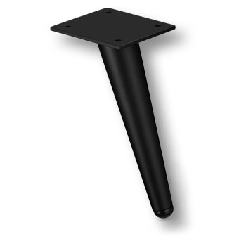 Опора декоративная мебельная, h=150мм, металл, черный