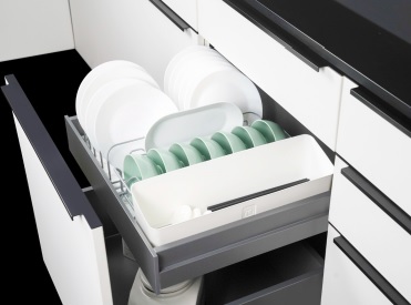 Сушка выкатная 800мм, Дайнинг Агент И124, с направл., во внутр. ящ, антрацит, Kessebohmer