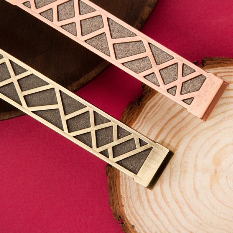 Ручка-скоба, 018, 96мм, металл, бронза