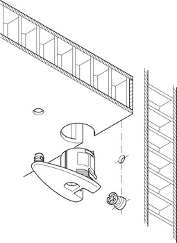 Болт RAFIX 20, 6,5х7х7,5мм, цинковое литье, без покрытия, Hafele