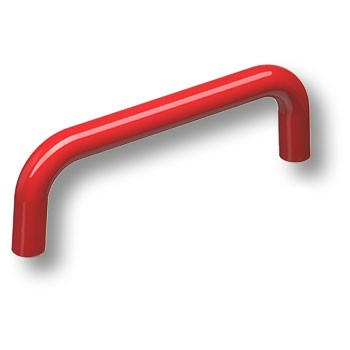 Ручка-скоба, 627RJ, 96мм, пластик, красный глянцевый