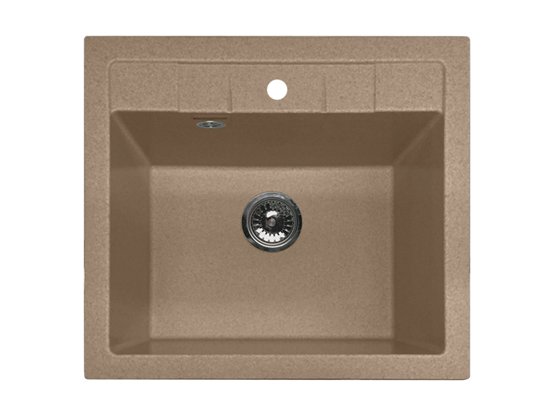 Мойка GranFest QUADRO 561, 560х500 мм, топаз