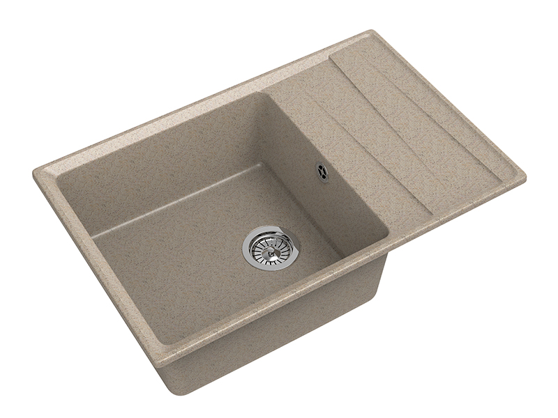 Мойка GranFest LEVEL 760L, 760х500 мм, песочный