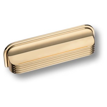 Ручка-раковина, 1169096MP11, 96мм, металл, глянцевое золото