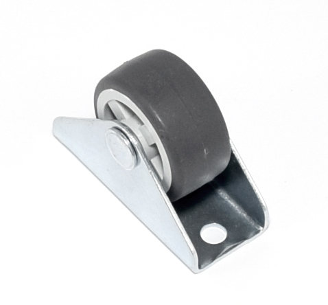 Опора прямоходная малая, Ø30мм, резина, серый, до 25кг, h=34мм, CMF
