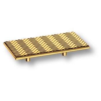 Ручка-скоба, 1204 064MP11, 64мм, металл, глянцевое золото