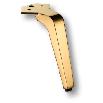 Опора декоративная мебельная, 145х75х115мм, металл, глянцевое золото