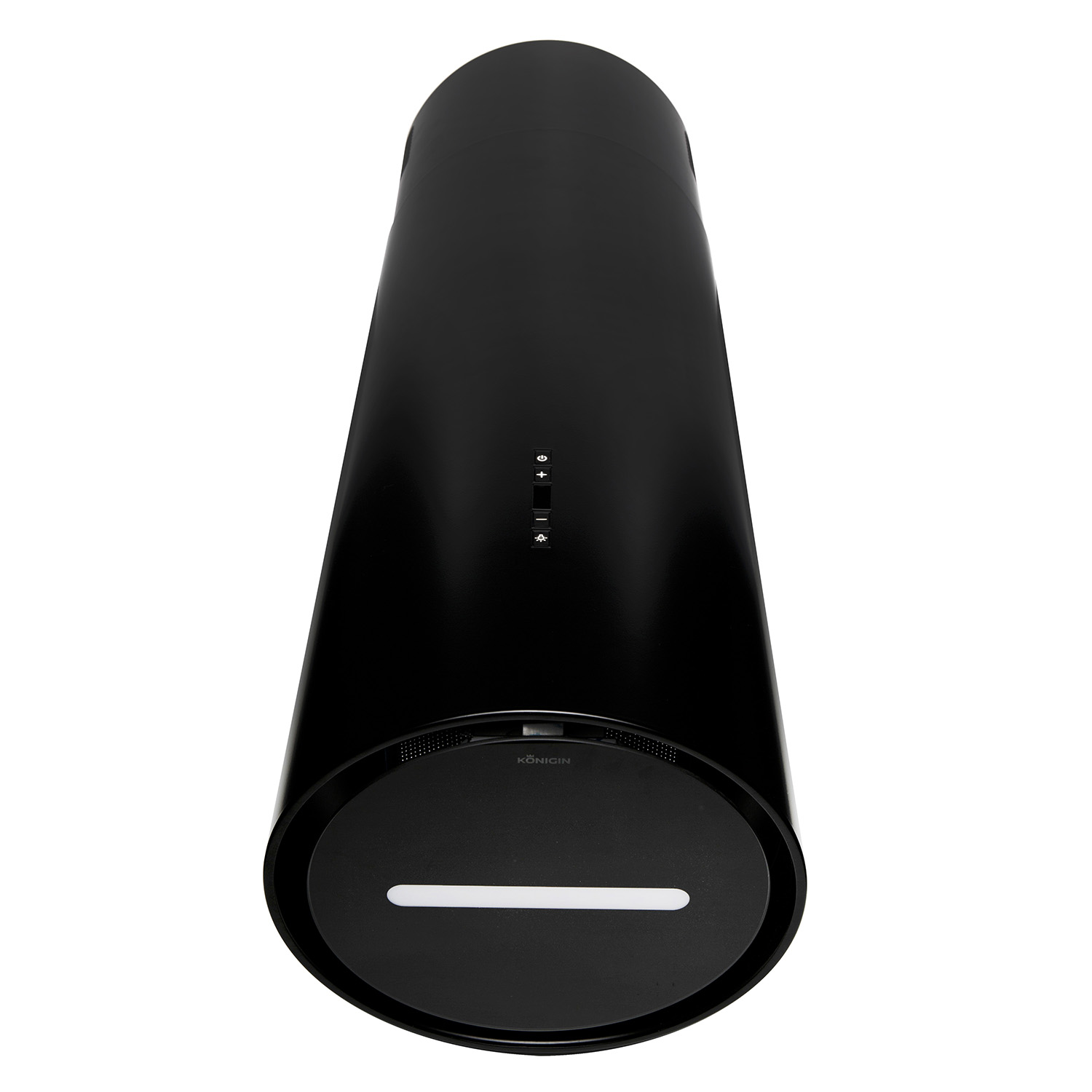 Вытяжка настенная Illuvium W Black/Black Glass, 35 см, без угольн. фильтра, ПДУ, черный, Konigin