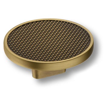 Ручка-кнопка, 4194 016MP30, d=60мм, металл, состаренная латунь