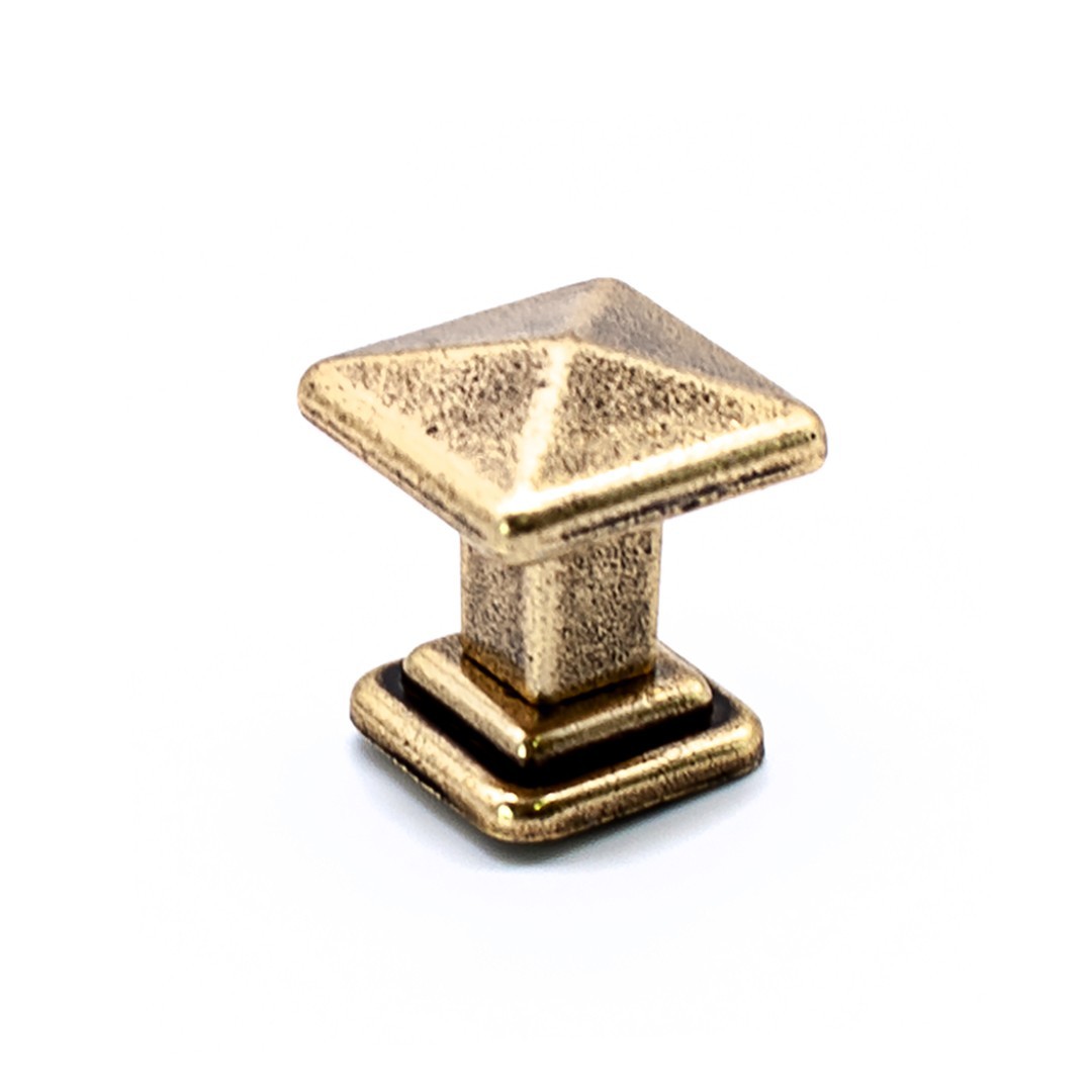 Ручка-кнопка, Tower Square, 19.4100.68, 35х35х29мм, металл, бронза