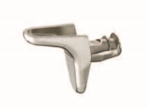 Полкодержатель Titus без шипа, металл, никель, "уголок"