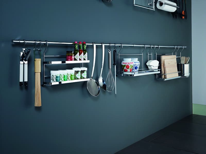 Комплект рейлинга Линеро Классик, на 600мм, матовый хром, Kessebohmer