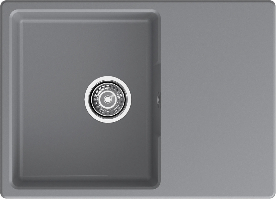 Мойка GranFest URBAN 668L, 680х490 мм, темно-серый