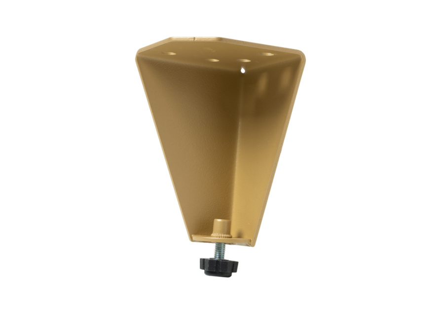 Опора регулируемая, h= 95мм, металл, золотой металлик, JET