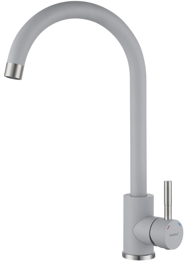 Смеситель GranFest Quarz Z-5410, серый (без подводки)
