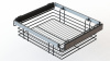 Корзина для белья выдвижная, 730-870х500х170мм, напр. полн. выдв., черный