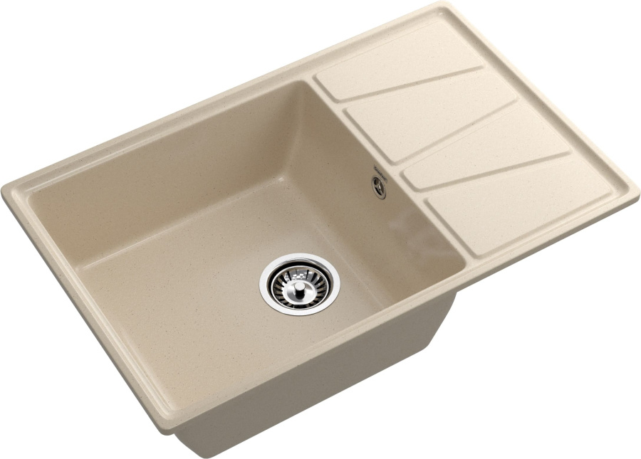 Мойка GranFest VERTEX V-780L, 780х500 мм, кашемир