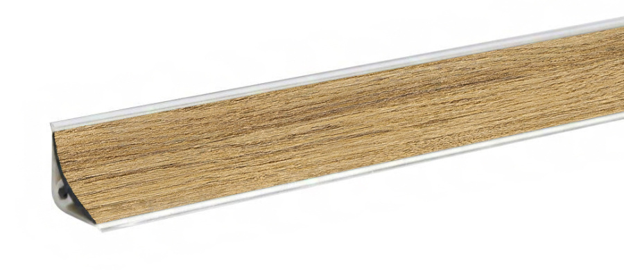 Плинтус LB-15, дуб золотистый, L=3000мм, 14,4х14,4мм