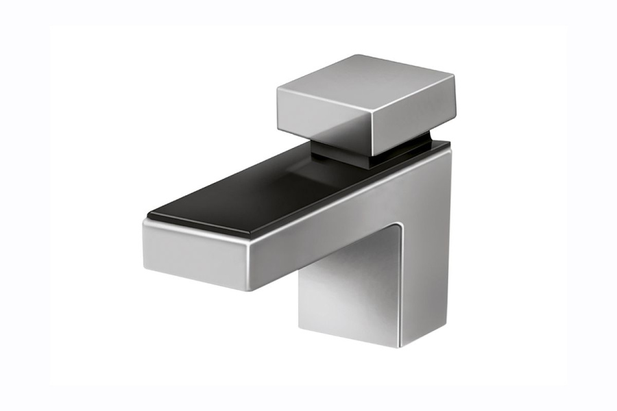 Полкодержатель "Угол" для ДСП и стекла, 10кг на пару, h=4-45мм, матовый хром, (компл 2шт), GTV