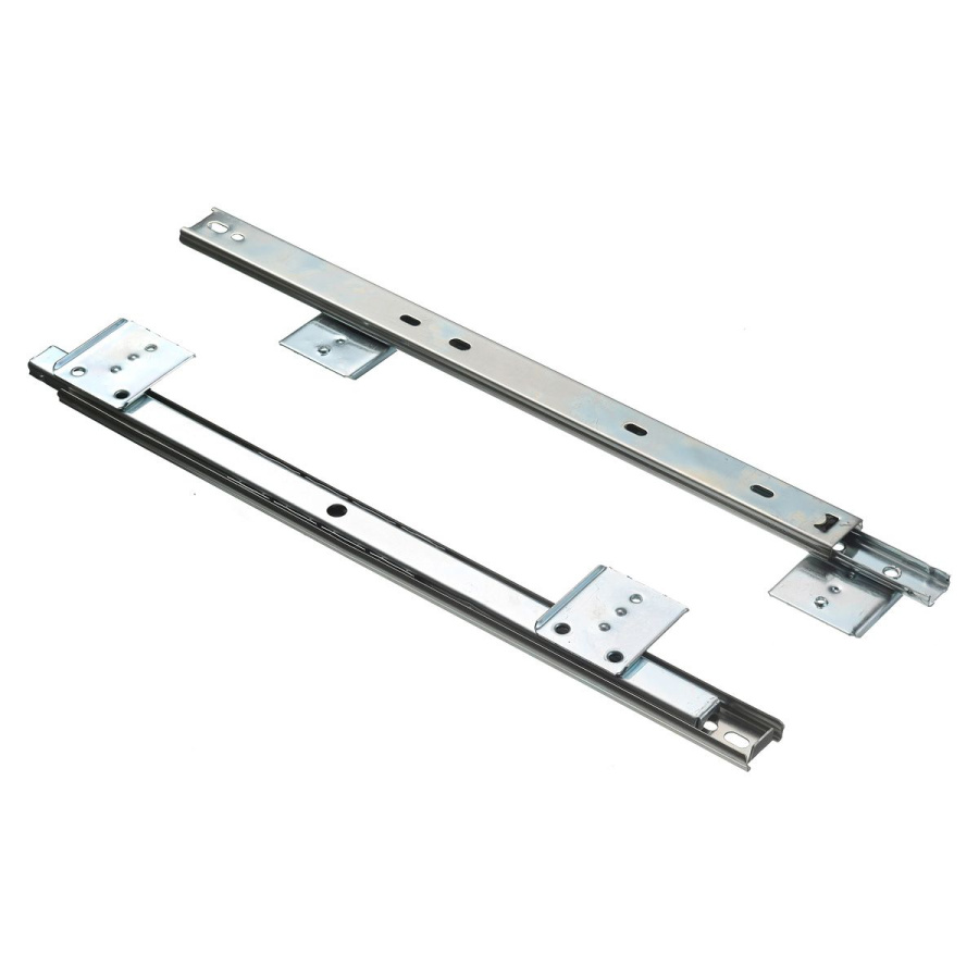 Полка для клавиатуры, 550х230мм, с подставкой под мышь, с направляющими h=27мм, черный, GTV