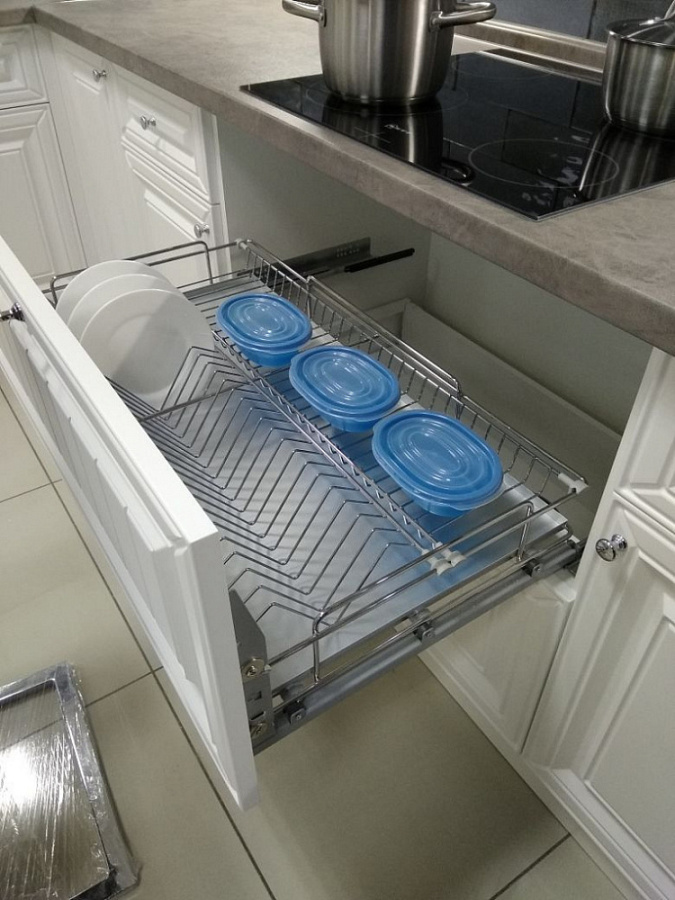 Сушка в нижний шкаф 900мм, 715х450х168мм, полного выдв., с системой плавн. закр., хром, АFF