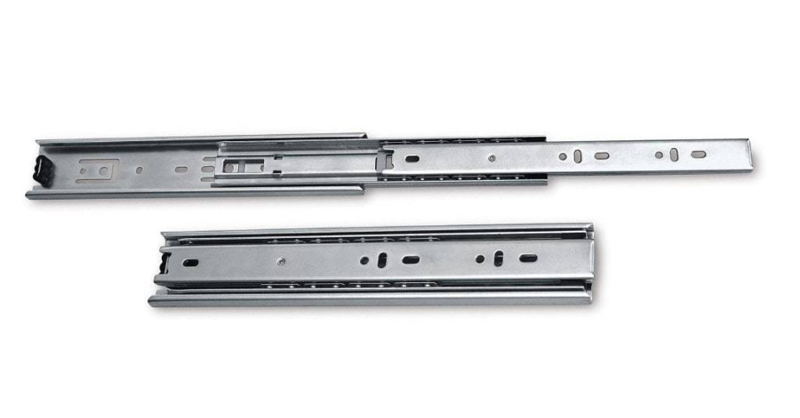 Направляющие полновыкатные, L=400мм, h=35мм, хром, CMF