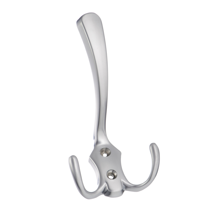 Крючок, KR 0050, трехрожковый, матовый хром