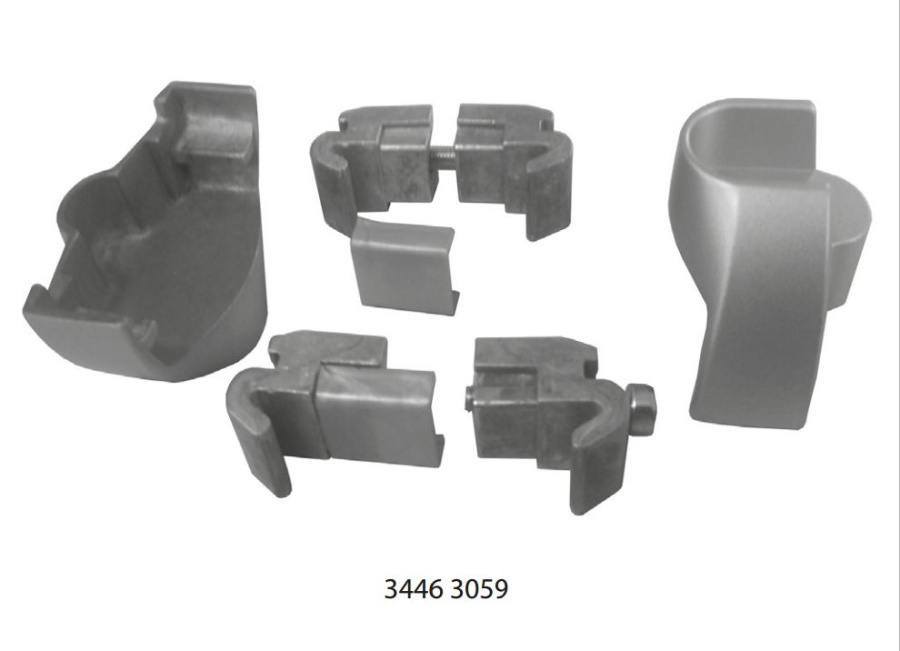 Держатель гардеробной штанги, алюминий (3529 7FQ)