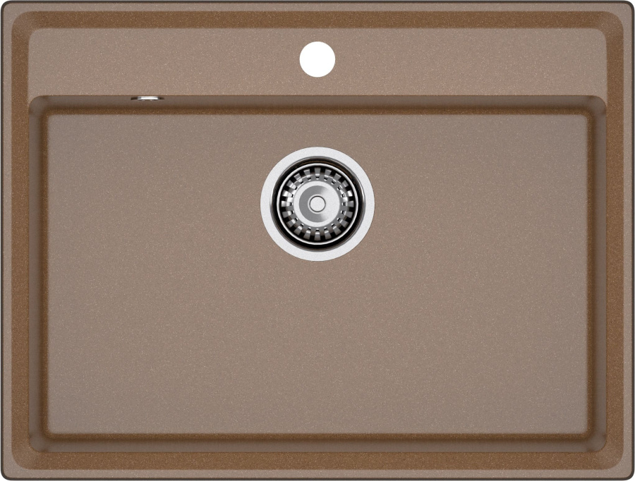 Мойка GranFest LEVEL 660, 660х500 мм, терракот
