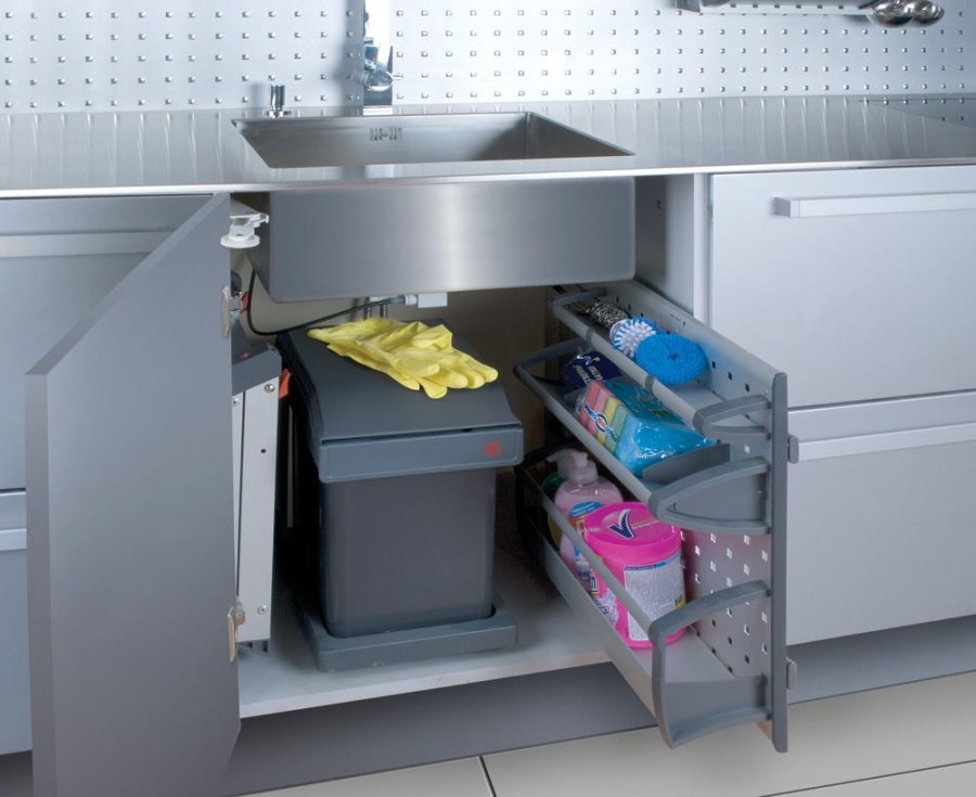 Крепеж стремянки "Step-fix 2019" к стене, 144х37х30мм, сталь, антрацит