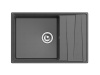Мойка GranFest LEVEL 760L, 760х500 мм, графит