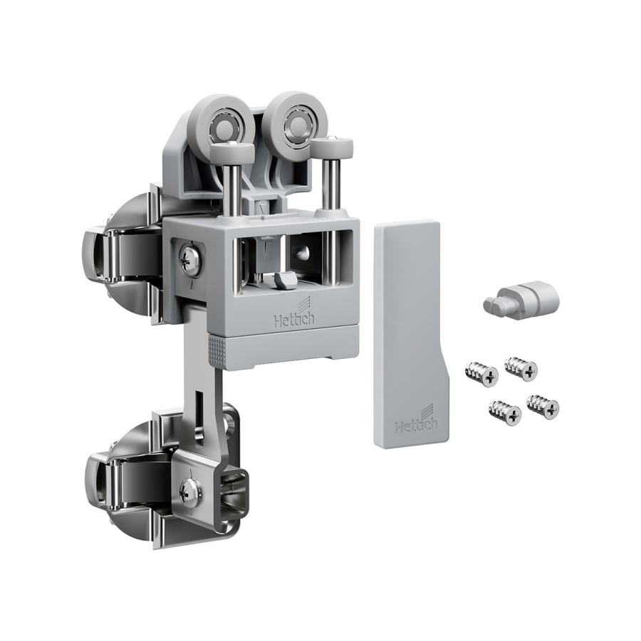 Комплект фурнитуры WingLine L, 12кг, без самозакрывания, без ниж. напр. элемента, левый, серый