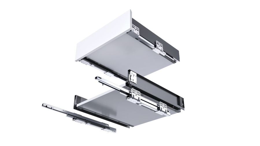 Ящик тонкостенный Nova Tech, L=500мм, H=84мм, белый, HISSEN