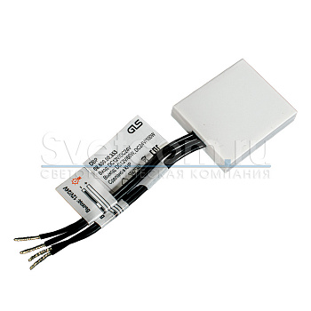 DBP Выключатель, 12-24В/60-100Вт, 35х45х7мм, для работы с сенсорами DBP-Touch и DBP-S/DR, белый