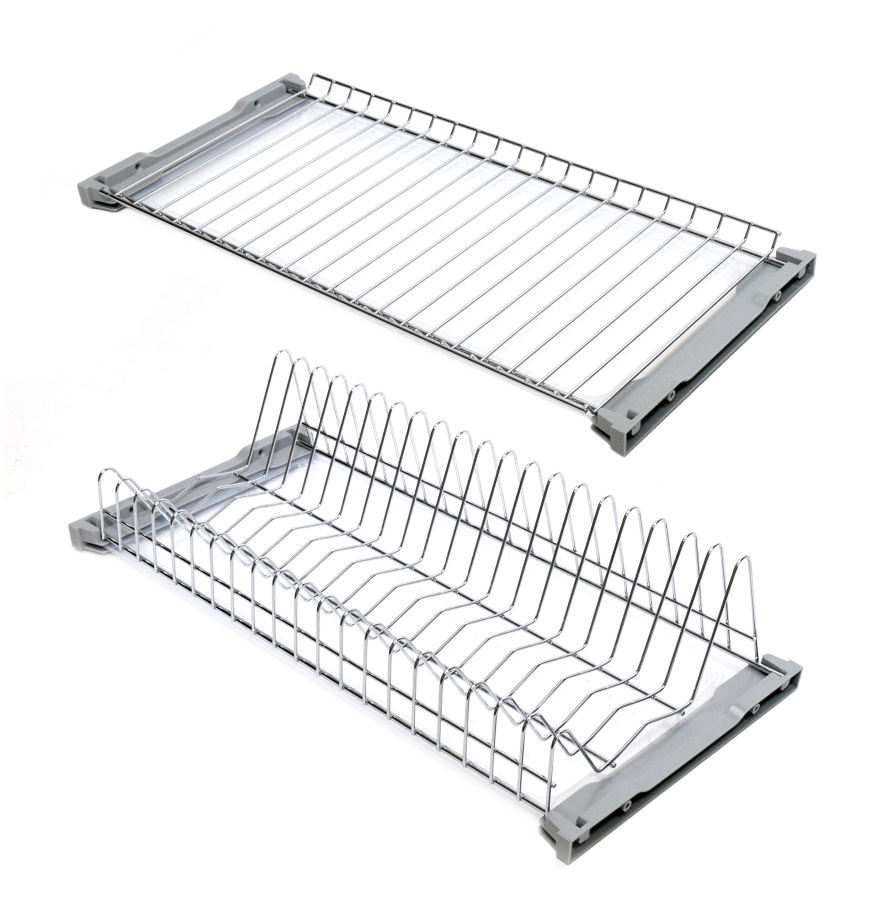 Сушка 2-х ярусная "НИКА-2", 500мм, 2 поддона, без рамы, с креплениями, хром, HISSEN