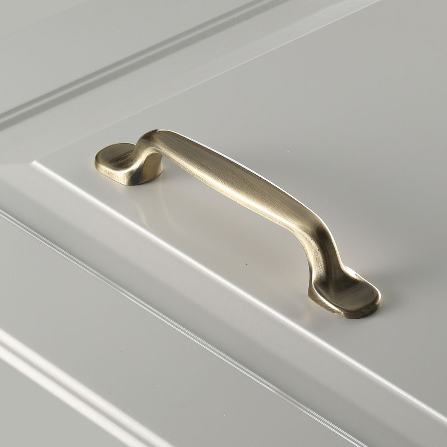 Ручка-скоба, UZ-12, 96мм, металл, старое золото