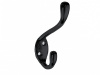 Крючок, MALAGA A0, двухрожковый, металл, черный, GTV