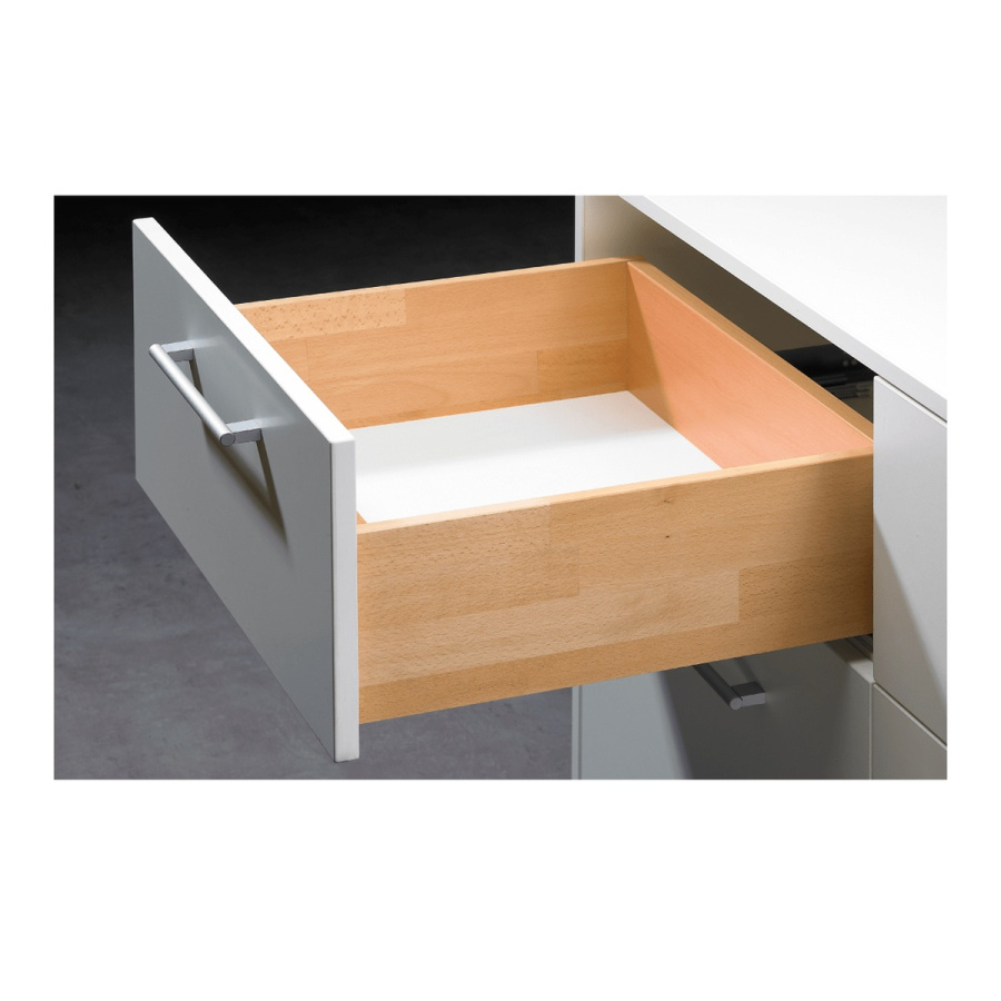 Направляющая Quadro 22 Stop Control, 22 кг, NL350, частич выдвиж, насад. монтажа, EB20, левая