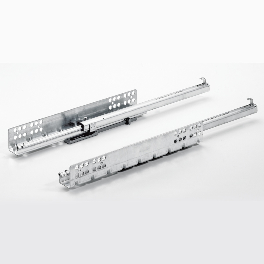 Направляющая Quadro 22 Stop Control, 22 кг, NL350, частич выдвиж, насад. монтажа, EB20, левая