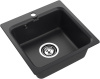Мойка GranFest SMART 430, 430х430 мм, черный (без сифона) 