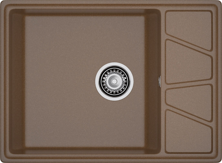 Мойка GranFest VERTEX V-680L, 680х500 мм, терракот
