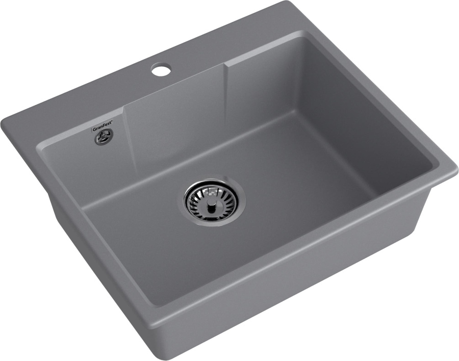 Мойка GranFest URBAN 658, 580х490 мм, темно-серый