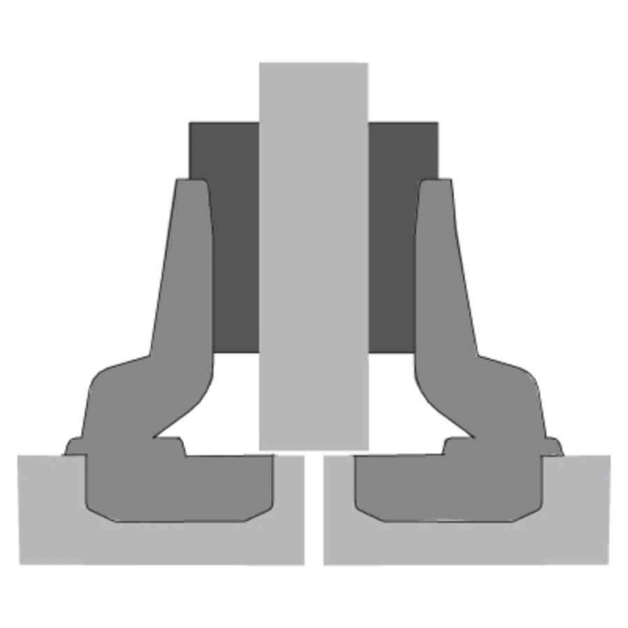 Петля SLIDE-ON 2333, полунакладная, 95°, чашка TH42 D35, без планки