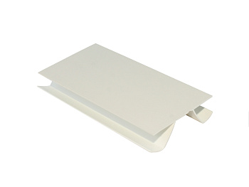 Угол для цоколя универсальный гибкий, h=150мм, пластик, алебастр белый, Россия
