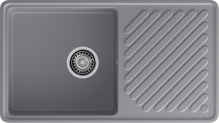 Мойка GranFest QUARZ 53, 851х479 мм, темно-серый (прямоугольная, без сифона)