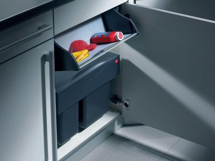 Лоток откидной в базу на 500мм, 191х500х188мм, серый, Deposito