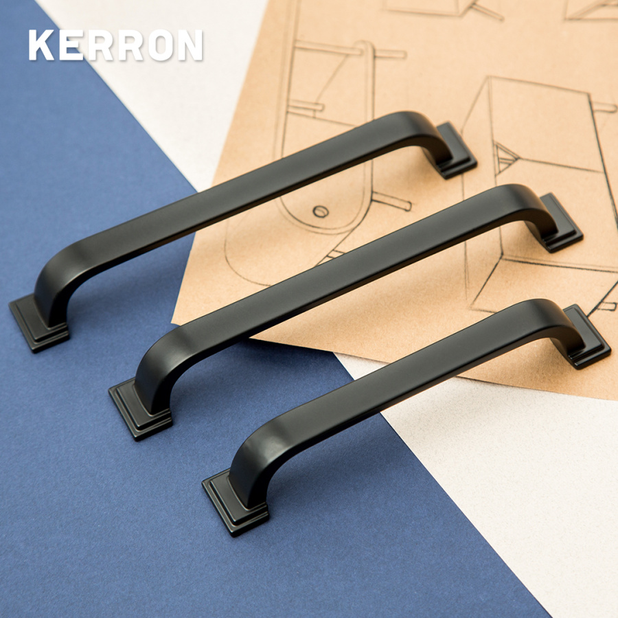 Ручка-скоба, 123, 160мм, металл, черный матовый