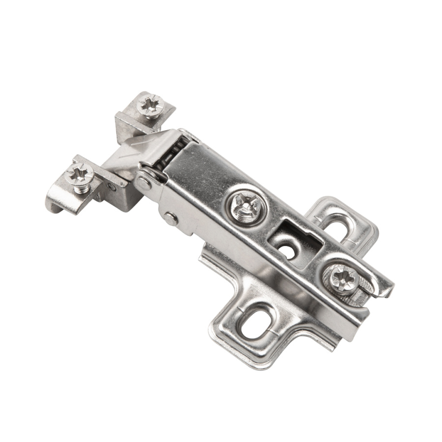 Петля накладная 110*, для фасадов из алюминия, без доводчика, никель, Lemax